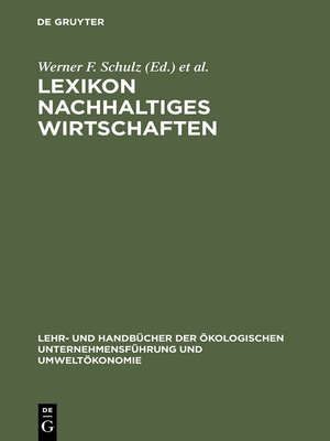 cover image of Lexikon Nachhaltiges Wirtschaften